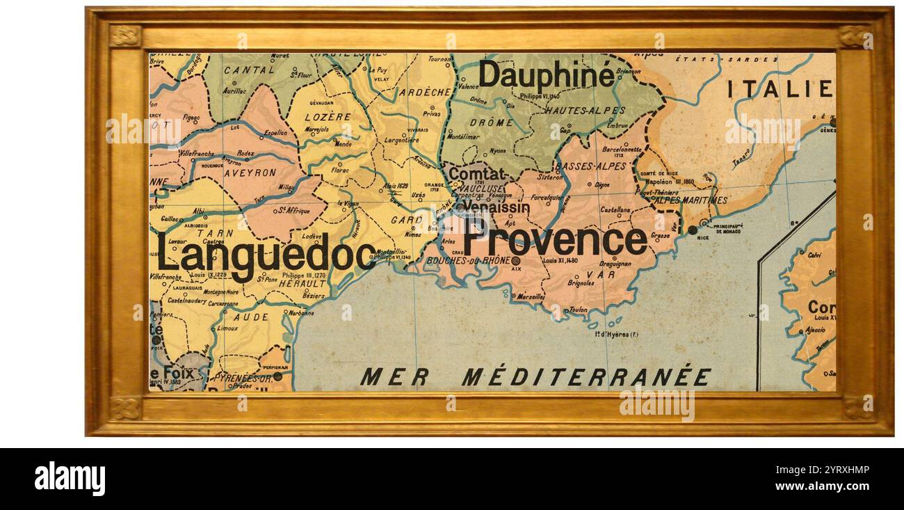 Comtat Venaissin. Stockfoto