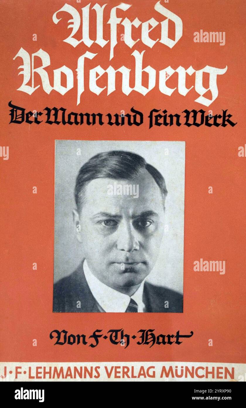 Alfred Ernst Rosenberg (1892 ? 1946) deutscher Nazi-Theoretiker und Ideologe. Er war Leiter des Auswärtigen Amtes der NSDAP während der gesamten Herrschaft des NS-Deutschlands (1933?1945) und leitete zwischen 1934 und 1945 das Amt Rosenberg, eine offizielle nationalsozialistische Einrichtung für Kulturpolitik und Überwachung. Er wurde zum Tode durch Erhängen verurteilt und am 16. Oktober 1946 hingerichtet. Stockfoto