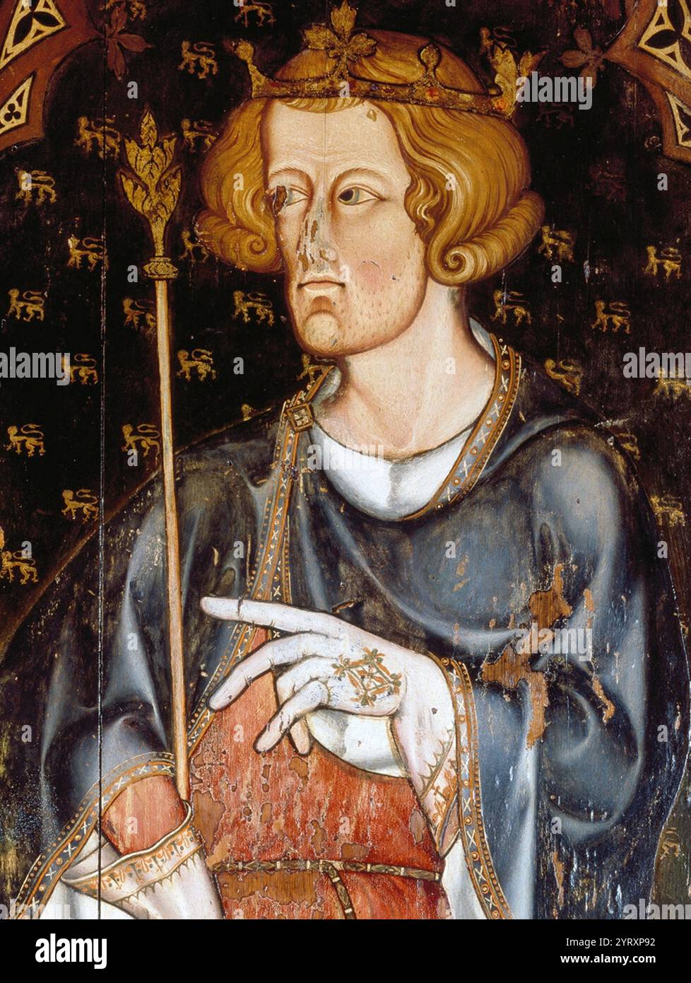 Porträt von König Eduard I. in der Westminster Abbey zwischen 1272 und 1307 Stockfoto