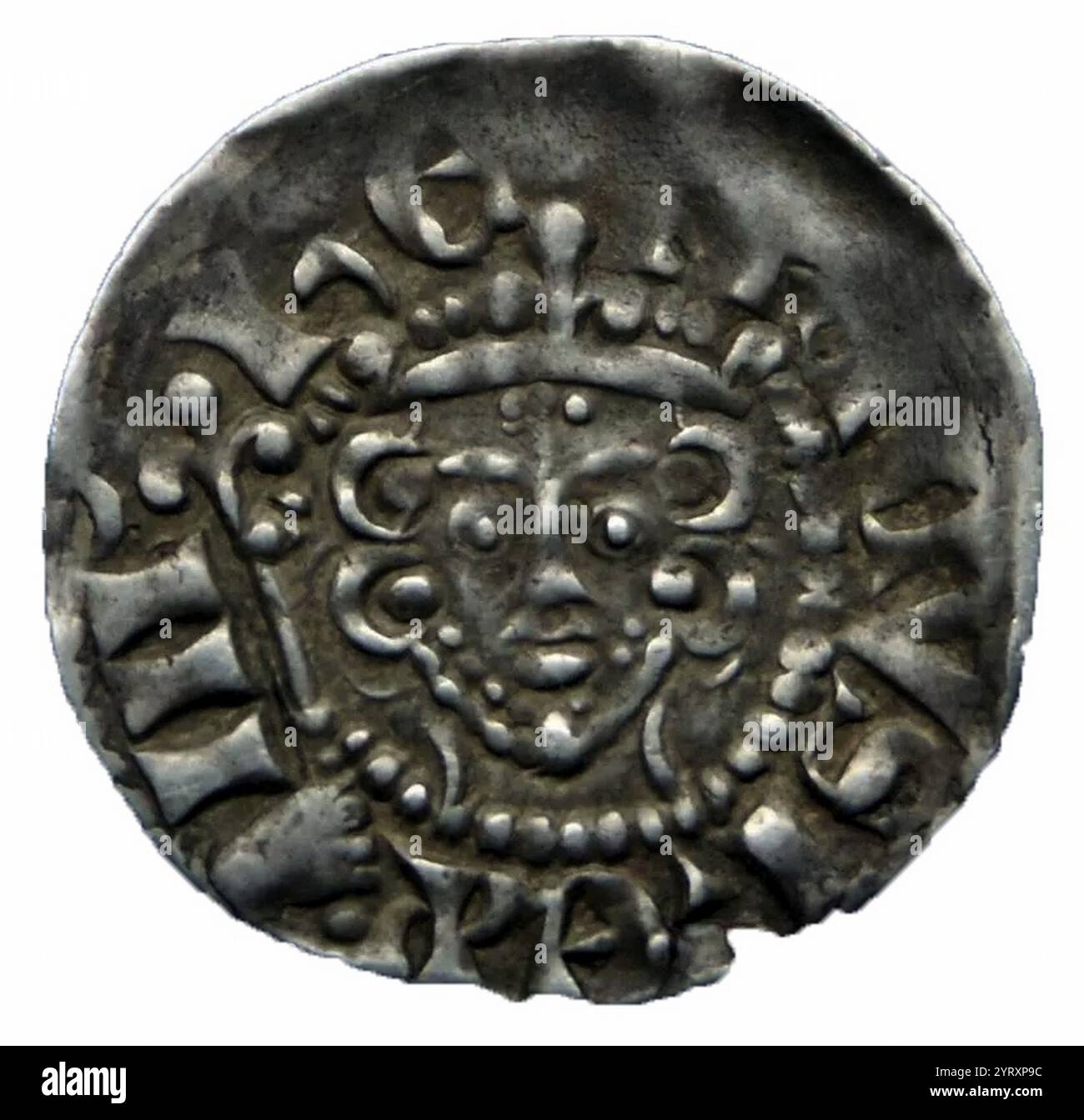 Heinrich III. Von eng; Land, Longcross Penny um 1300 Stockfoto