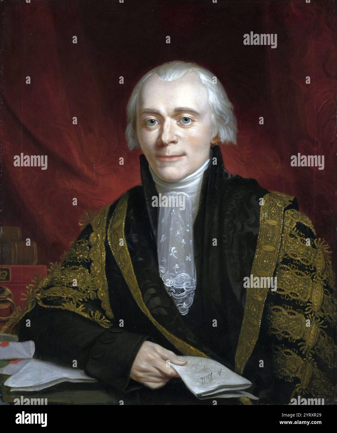 Spencer Perceval KC (1. November 1762 ? 11. Mai 1812) war ein britischer Staatsmann und Barrister, der vom Oktober 1809 bis zu seiner Ermordung im Mai 1812 Premierminister des Vereinigten Königreichs war. Er ist der einzige britische Premierminister, der ermordet wurde, und der einzige Generalstaatsanwalt, der Premierminister wurde. Stockfoto