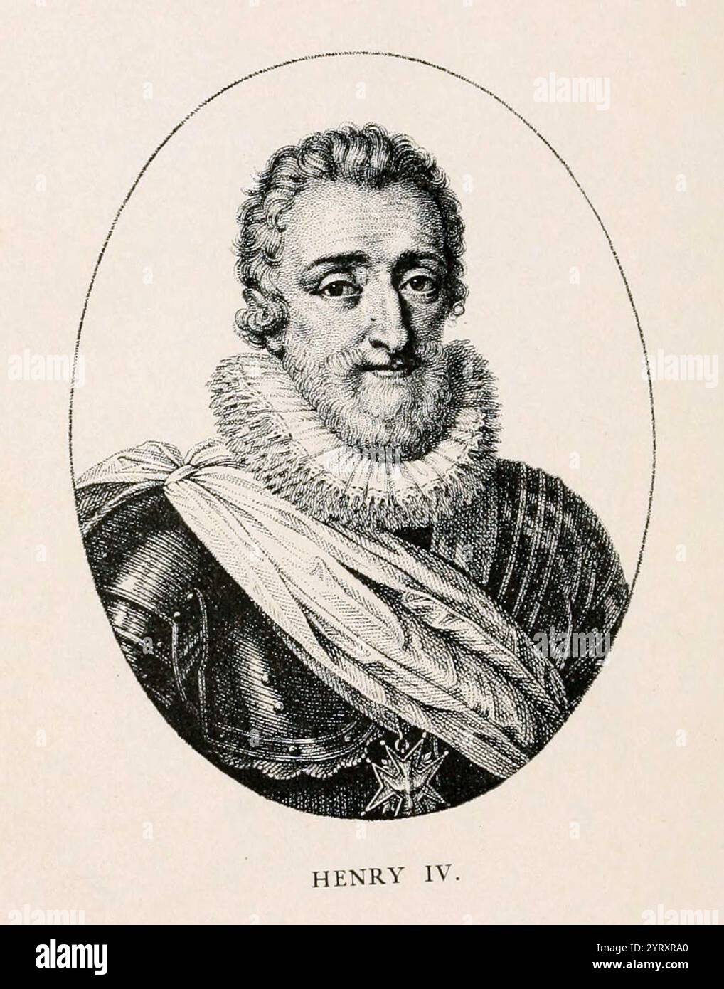 Heinrich IV. (Französisch: Henri IV.; 1553 ? 14. Mai 1610), guter König Heinrich oder Heinrich der große, war ab 1572 König von Navarra (als Heinrich III.) und von 1589 bis 1610 König von Frankreich. Er war der erste Monarch Frankreichs aus dem Haus Bourbon, einem Kadettenzweig der kapitalistischen Dynastie. Er hat die Interessen der katholischen und protestantischen Parteien in Frankreich sowie zwischen den europäischen staaten pragmatisch abgewogen. 1610 wurde er in Paris von einem katholischen Eiferer ermordet, dessen Nachfolger sein Sohn Ludwig XIII. War Stockfoto