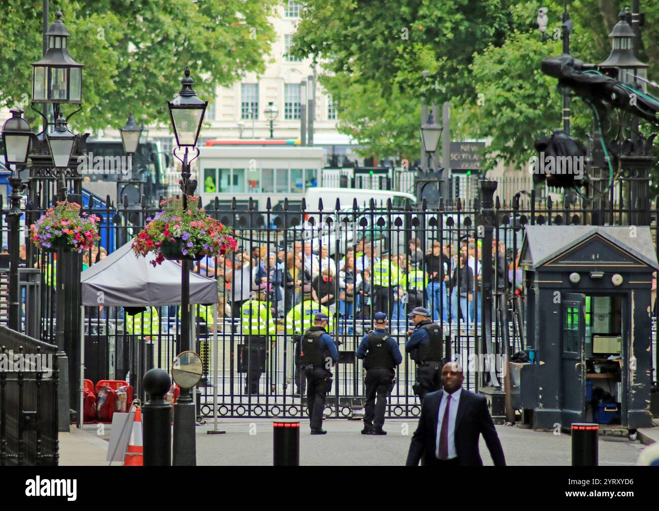 David Lammy (Außenminister) kommt in der Londoner Downing Street an, um nach der Wahl seine neue Rolle in der Labour-Regierung zu übernehmen. Juli 2024. Stockfoto