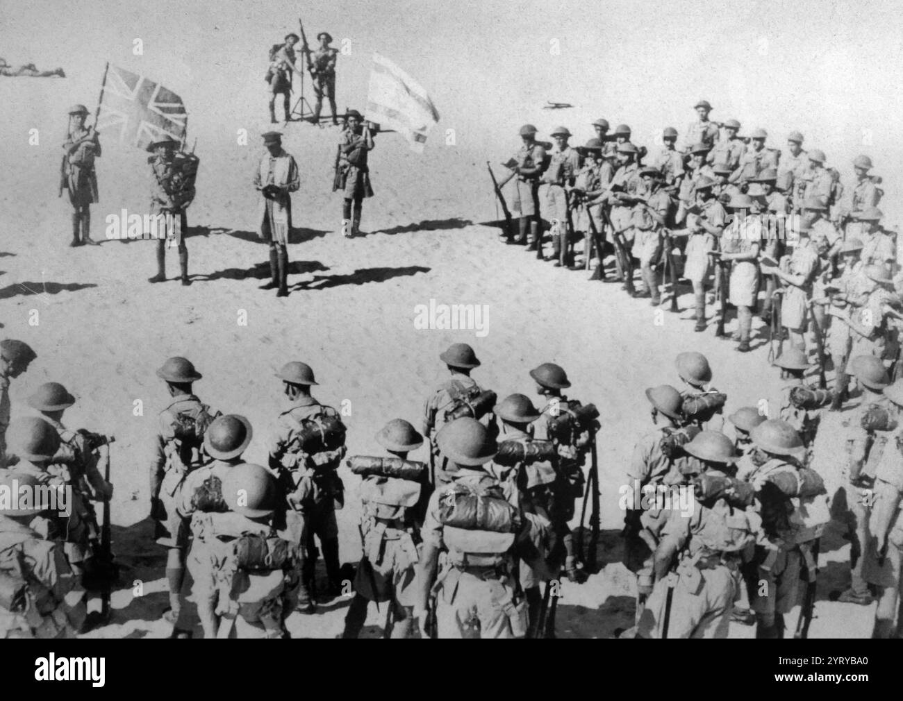 Die Jüdische Brigade war eine militärische Formation der Britischen Armee, die aus Juden aus dem Mandatory Palestine bestand und von britisch-jüdischen Offizieren kommandiert wurde, die während des Zweiten Weltkriegs in Europa dienten. Die Brigade wurde Ende 1944 gegründet Stockfoto