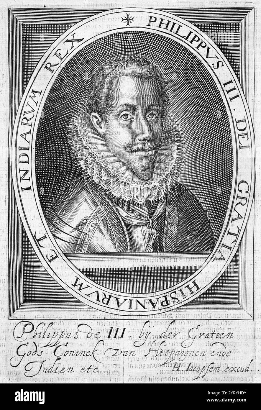 Philipp III. (1578 ? 1621) König von Spanien. Philipp II. War auch König von Portugal, Neapel, Sizilien und Sardinien und Herzog von Mailand von 1598 bis zu seinem Tod 1621. Stockfoto