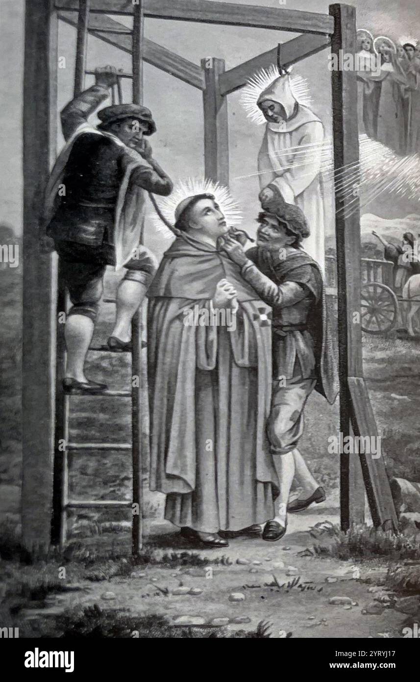 Richard Reynolds, OSsS (um 1492 ? 4. Mai 1535) war ein bridgetinischer Mönch, der in London hingerichtet wurde, weil er den Eid der Vorherrschaft an König Heinrich VIII. Von England ablehnte Stockfoto