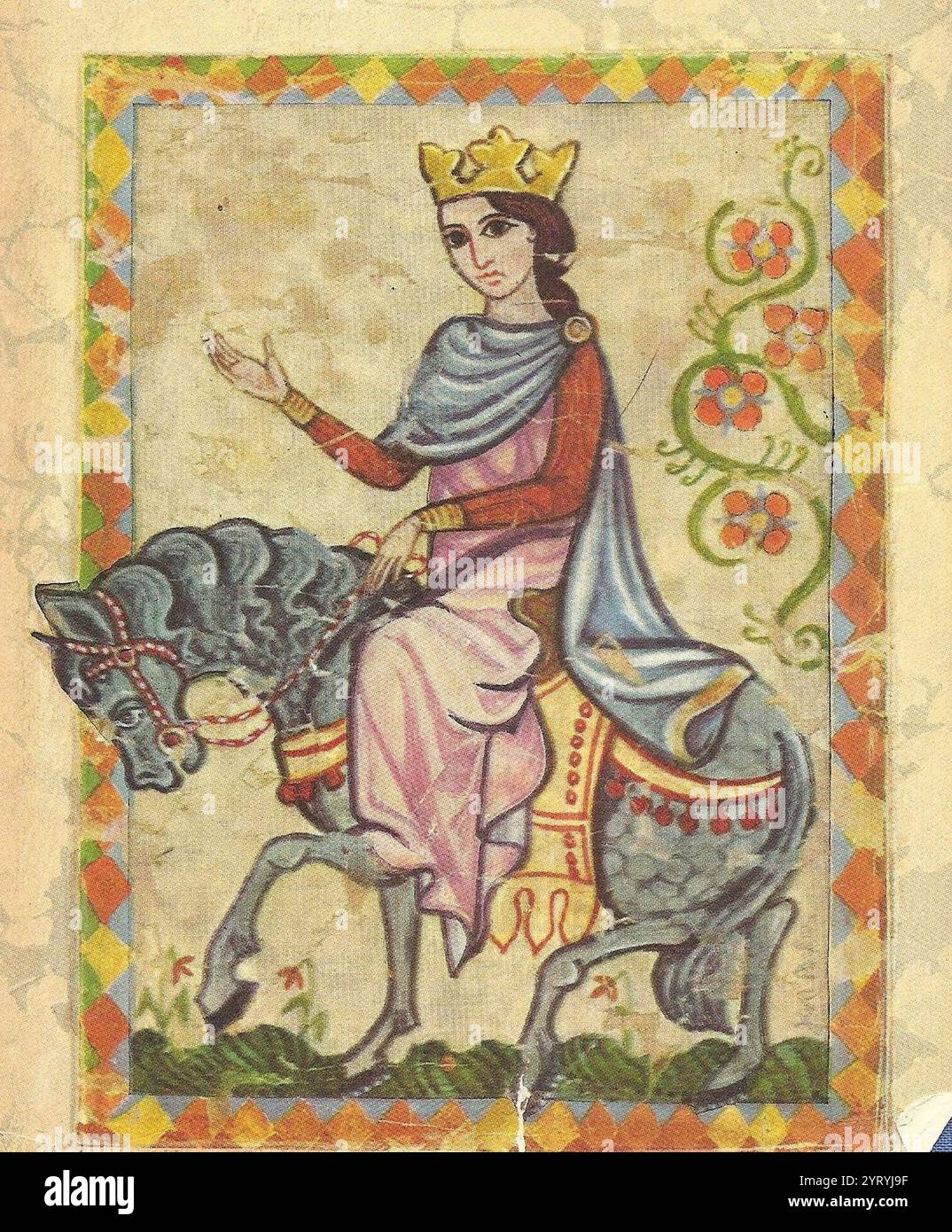 Eleanor von Aquitanien. Eleanor von Aquitanien (ca. 1124 ? 1204) war Herzogin von Aquitanien, Königin von Frankreich von 1137 bis 1152 als Ehefrau von König Ludwig VII. Stockfoto