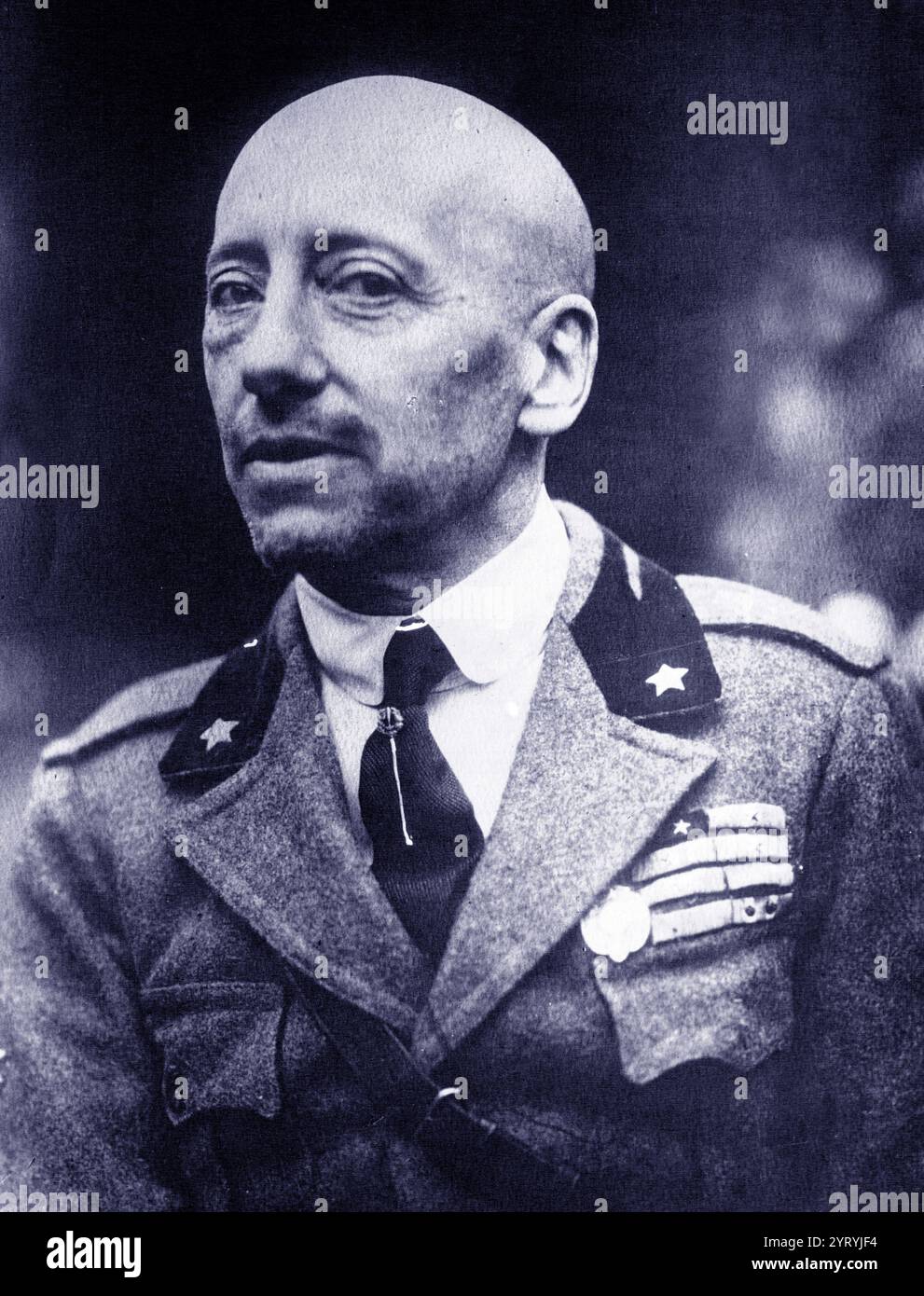 Die italienische Schriftstellerin Gabriele D’Annunzio (1863–1938). Stockfoto