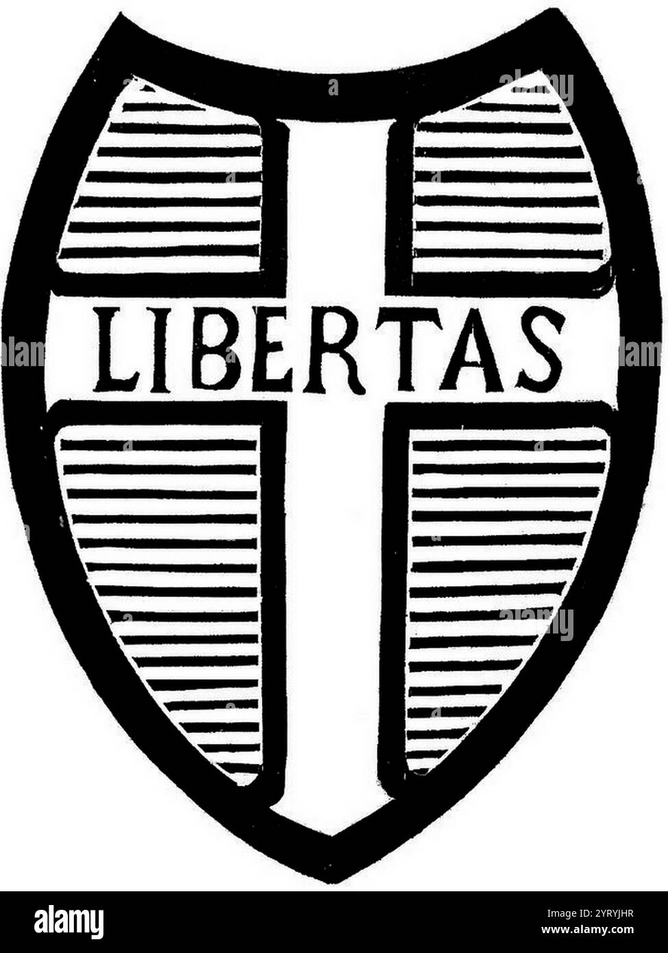 Logo der Italienischen Volkspartei im Jahr 1919 der Popolari Stockfoto