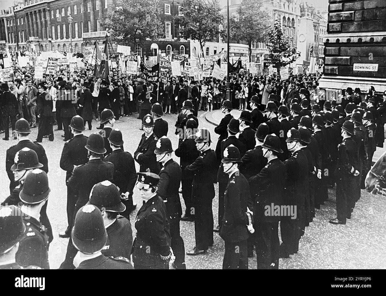 Anti-Vietnam-Kriegsprotest London, 1968 Stockfoto