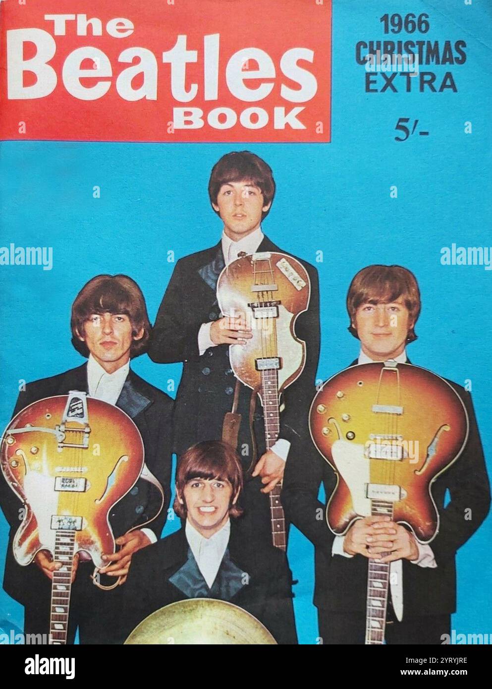 The Beatles waren eine englische Rockband, die 1960 in Liverpool gegründet wurde und aus John Lennon, Paul McCartney, George Harrison und Ringo Starr bestand. Sie gelten als die einflussreichste Band aller Zeiten, die für die Entwicklung der Gegenkultur der 1960er Jahre und die Anerkennung der populären Musik als Kunstform maßgeblich ist. Stockfoto