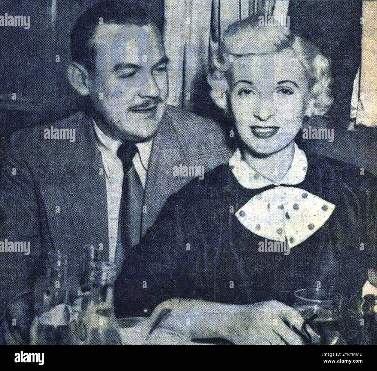 Desmond Cussen mit Ruth Ellis war 1955 die letzte Frau, die in Großbritannien hingerichtet wurde, nachdem ihr Liebhaber David Blakely erschossen wurde. Stockfoto