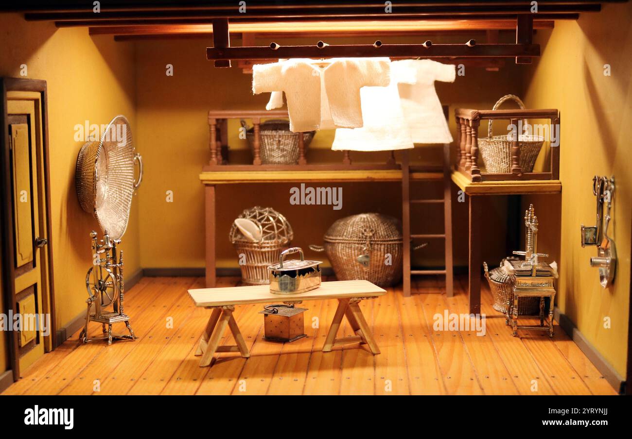 Doll's House (Niederländisch), 17. Jahrhundert. Beliebt bei niederländischen Sammlern. Stockfoto