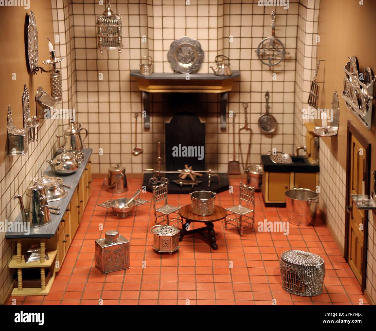 Doll's House (Niederländisch), 17. Jahrhundert. Beliebt bei niederländischen Sammlern. Stockfoto