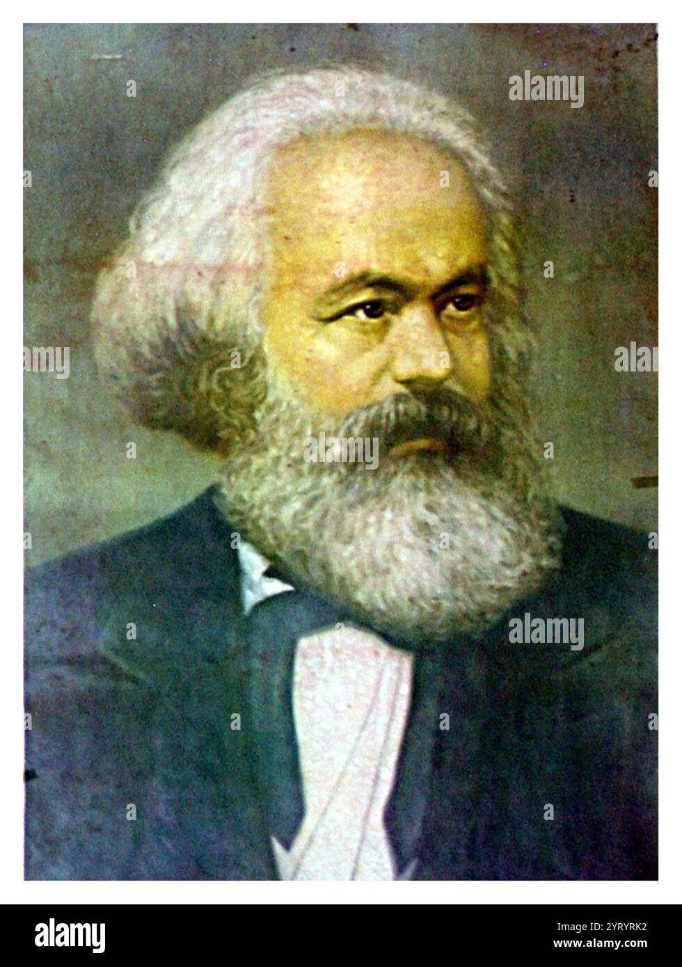 Porträt Karl Marx (politischer Theoretiker). Stockfoto