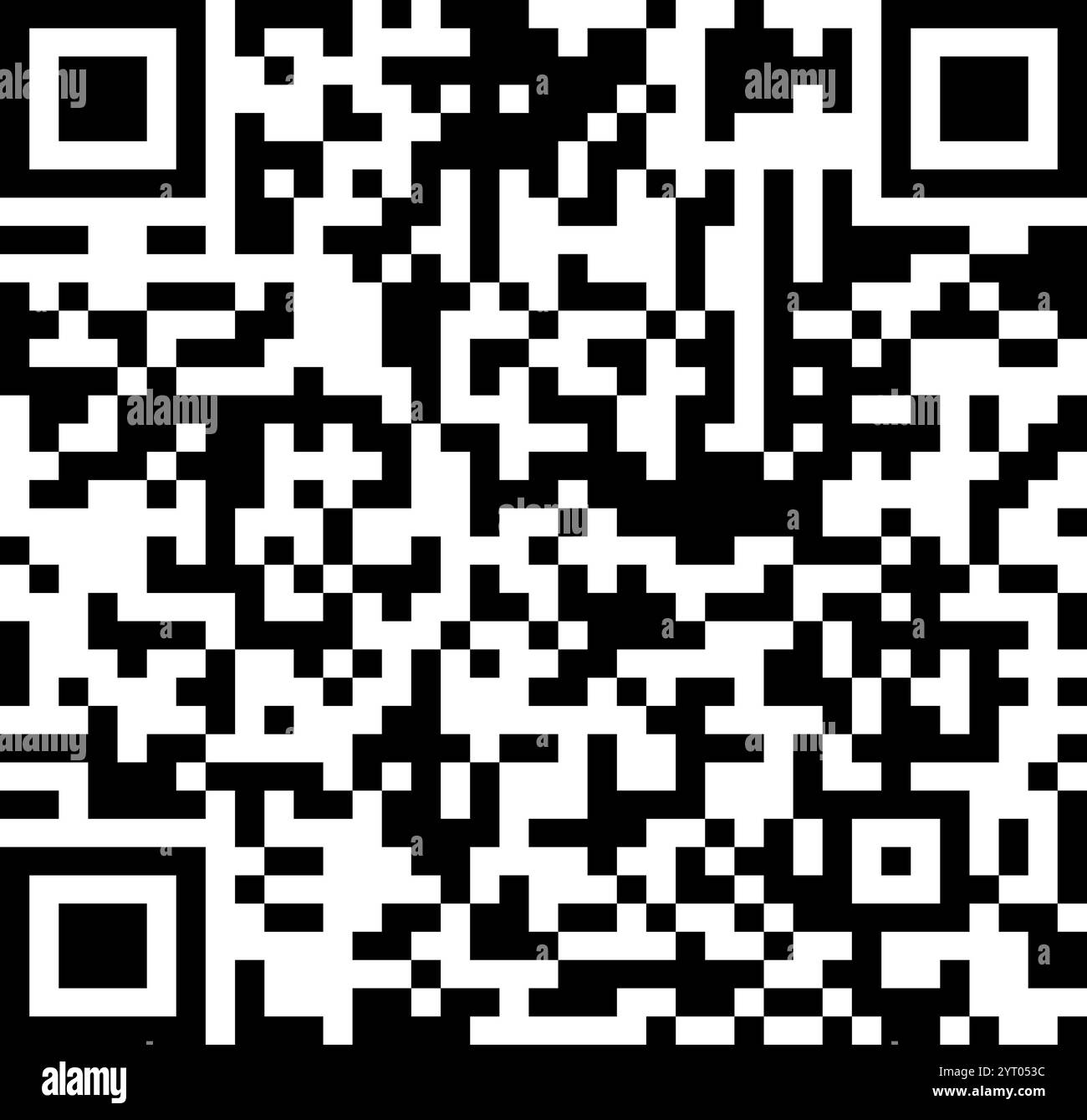 Schwarz-weißer qr-Code mit einem scanbaren Matrix-Barcode, der codierte Daten für die Verfolgung und Identifizierung über verschiedene Technologien hinweg darstellt Stock Vektor