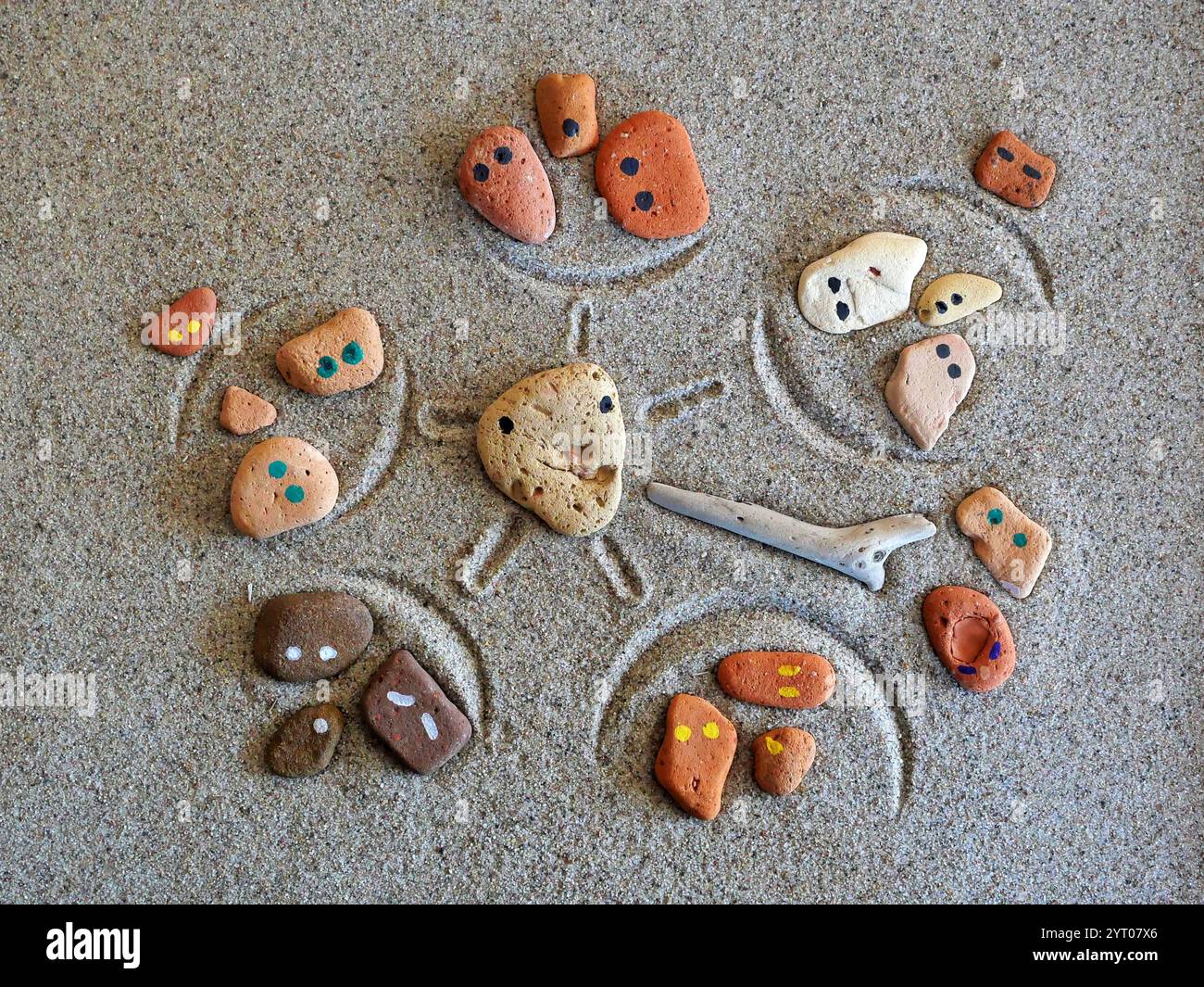 Systemische Aufbauten: Helikoptereltern behindern durch Überprotektivität die soziale und persönliche Entwicklung ihrer Kinder. Ein Bild für Psychologen Stockfoto