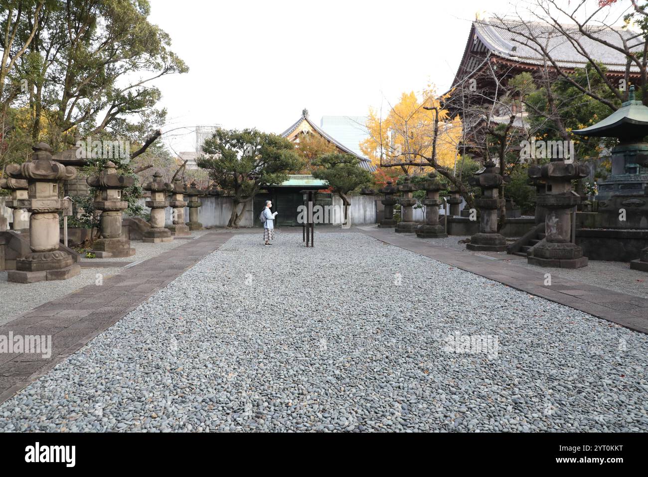 Tokugawa-Shogunat-Friedhof am Zojoji-Tempel in Minato, Tokio, Japan Stockfoto