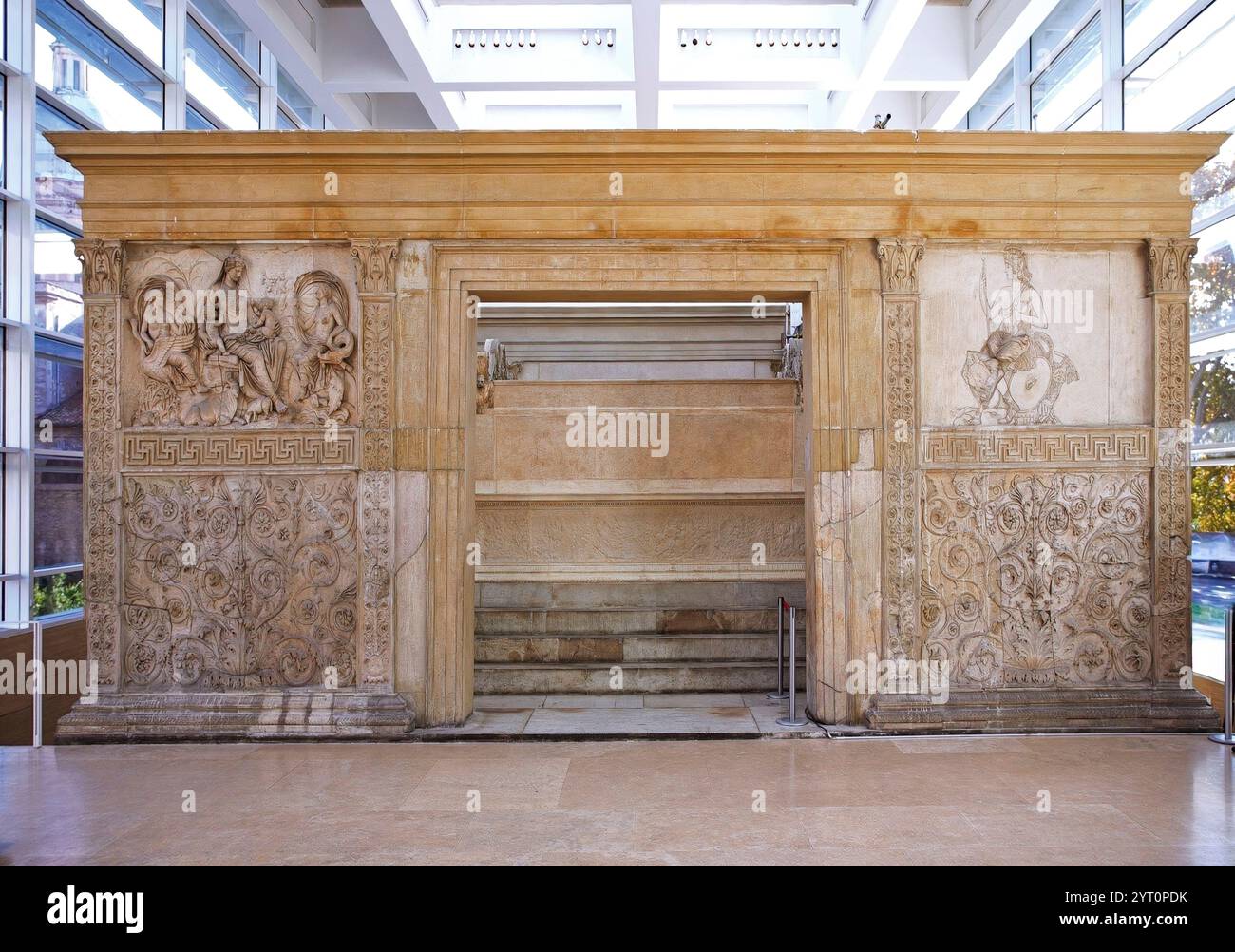 Italien Rom Ara Pacis Augustae 9 v. Chr Stockfoto