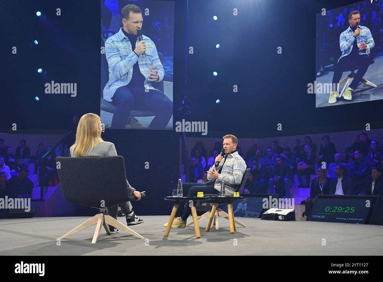 Messe München. Dezember 2024. Nationaltrainer Julian NAGELSMANN (GER) auf der ISPO am 5. Dezember 2024 in der Messe München. ? Quelle: dpa/Alamy Live News Stockfoto