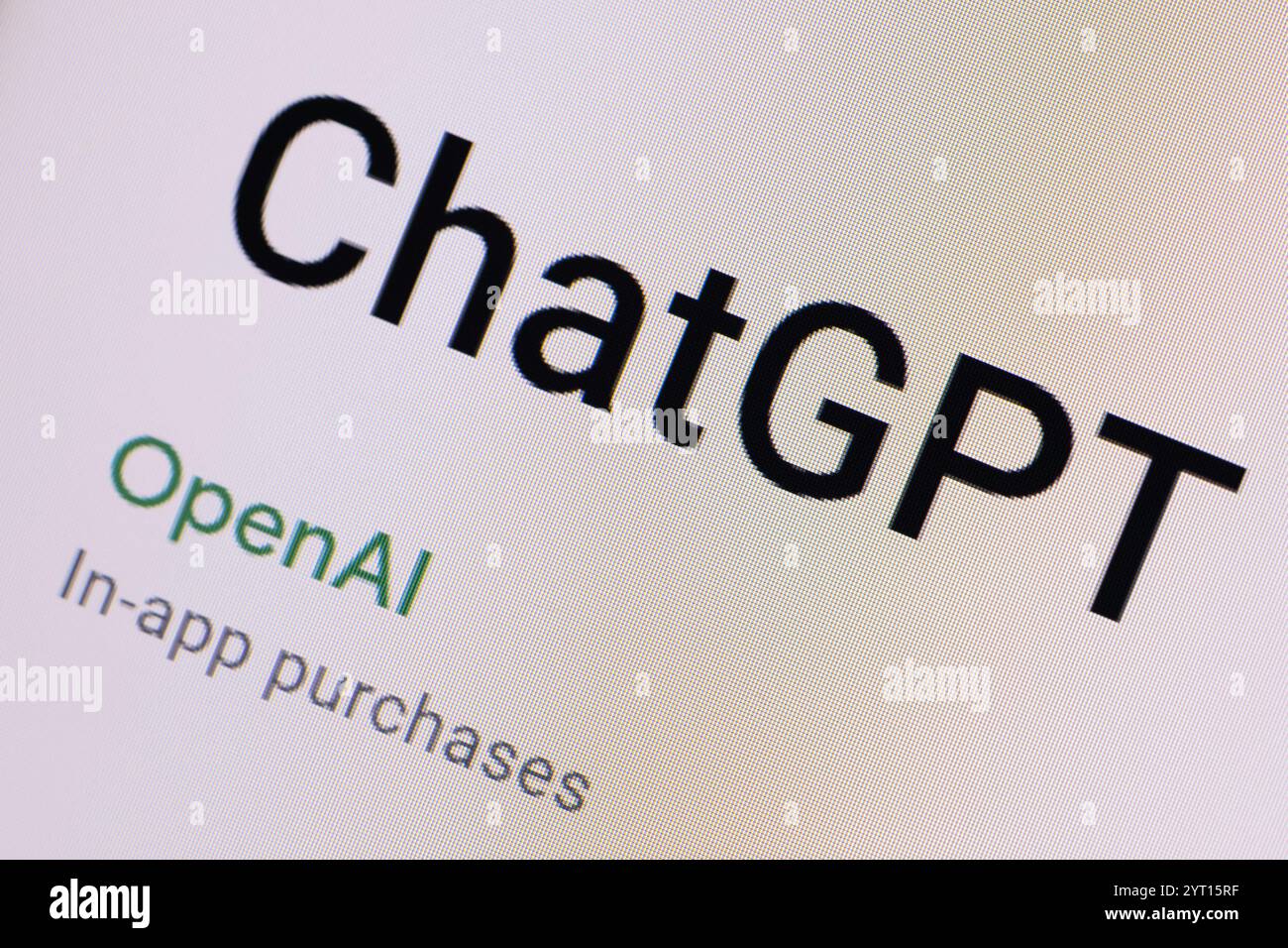 Leszno, Polen. Dezember 2024. ChatGPT-Liste auf Application Store-Schnittstelle Stockfoto