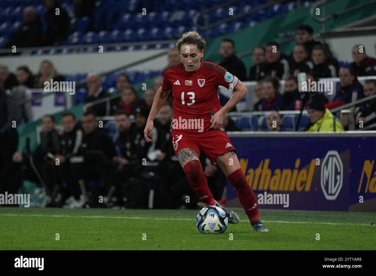 Frauen-Europameisterschaft 2025 - WEQ Play-offs Runde 2 29. November 2024, Cardiff City Stadium Stockfoto