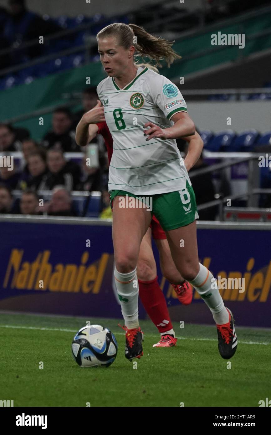 RUESHA LITTLEJOHN, Frauen-Europameisterschaft 2025 - WEQ Play-offs Runde 2 29. November 2024, 19:15 Uhr, Cardiff City Stadium Stockfoto