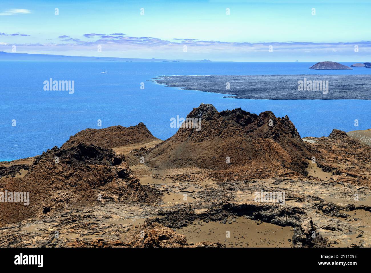 Bartolomé-Insel der Galápagos-Inseln im Pazifischen Ozean Stockfoto