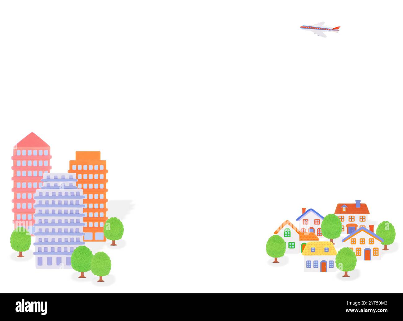 Lehm-Wohnung und ein Haus Stockfoto