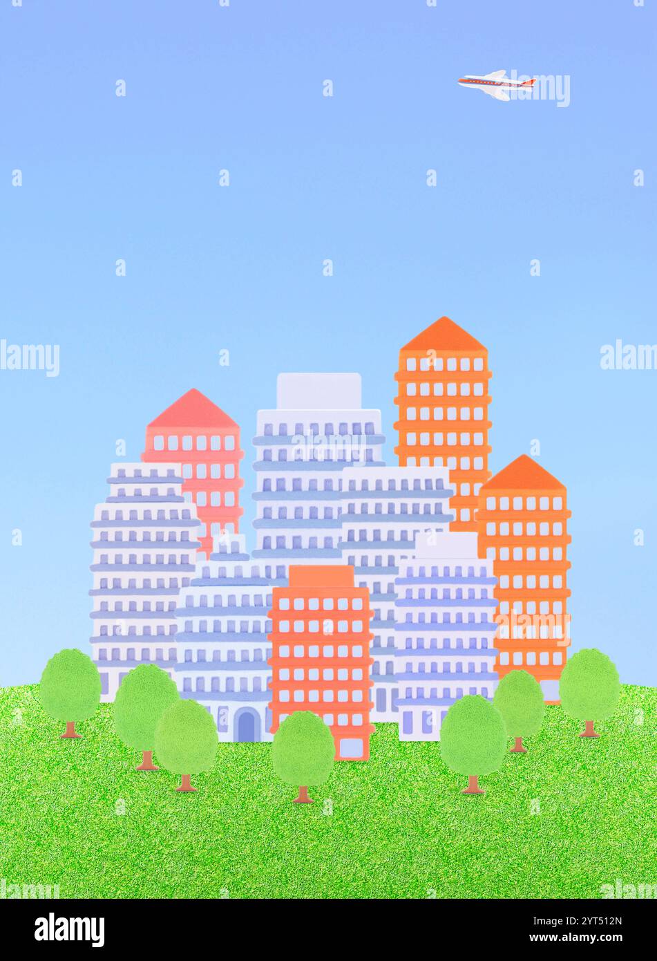 Lehm-Wolkenkratzer Stockfoto