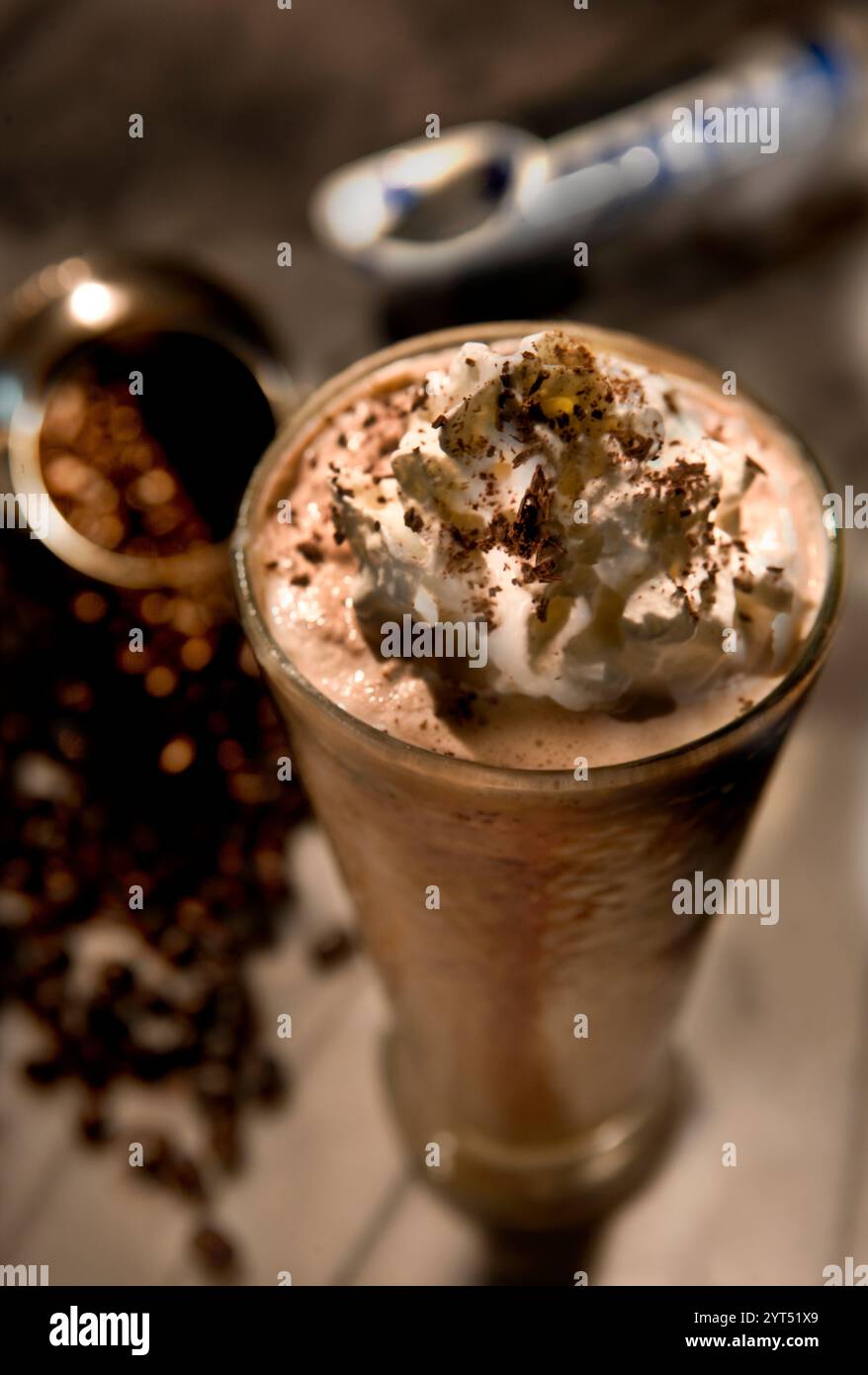 Kaffee Eiscreme Shake Drink Stockfoto