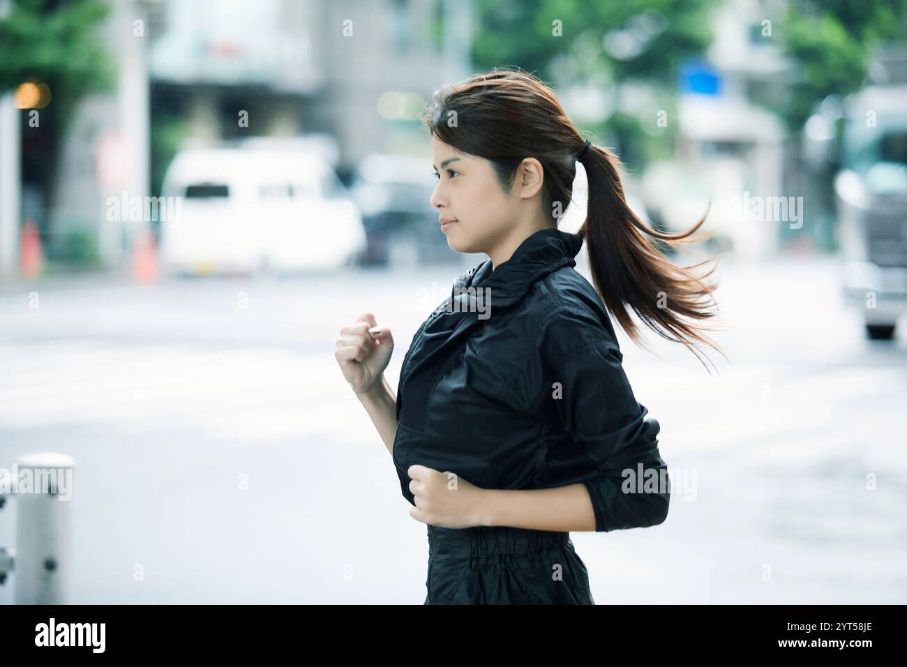 Laufenden Frau Stockfoto