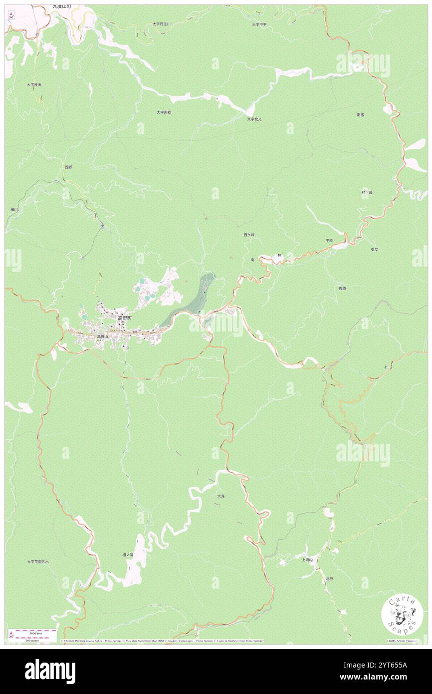 Koya Cho, Ito-Gun, JP, Japan, Wakayama, n 34 12' 51''', N 135 36' 32''', Karte, Cartascapes Map, veröffentlicht 2024. Erkunden Sie Cartascapes, eine Karte, die die vielfältigen Landschaften, Kulturen und Ökosysteme der Erde enthüllt. Reisen Sie durch Zeit und Raum und entdecken Sie die Verflechtungen der Vergangenheit, Gegenwart und Zukunft unseres Planeten. Stockfoto