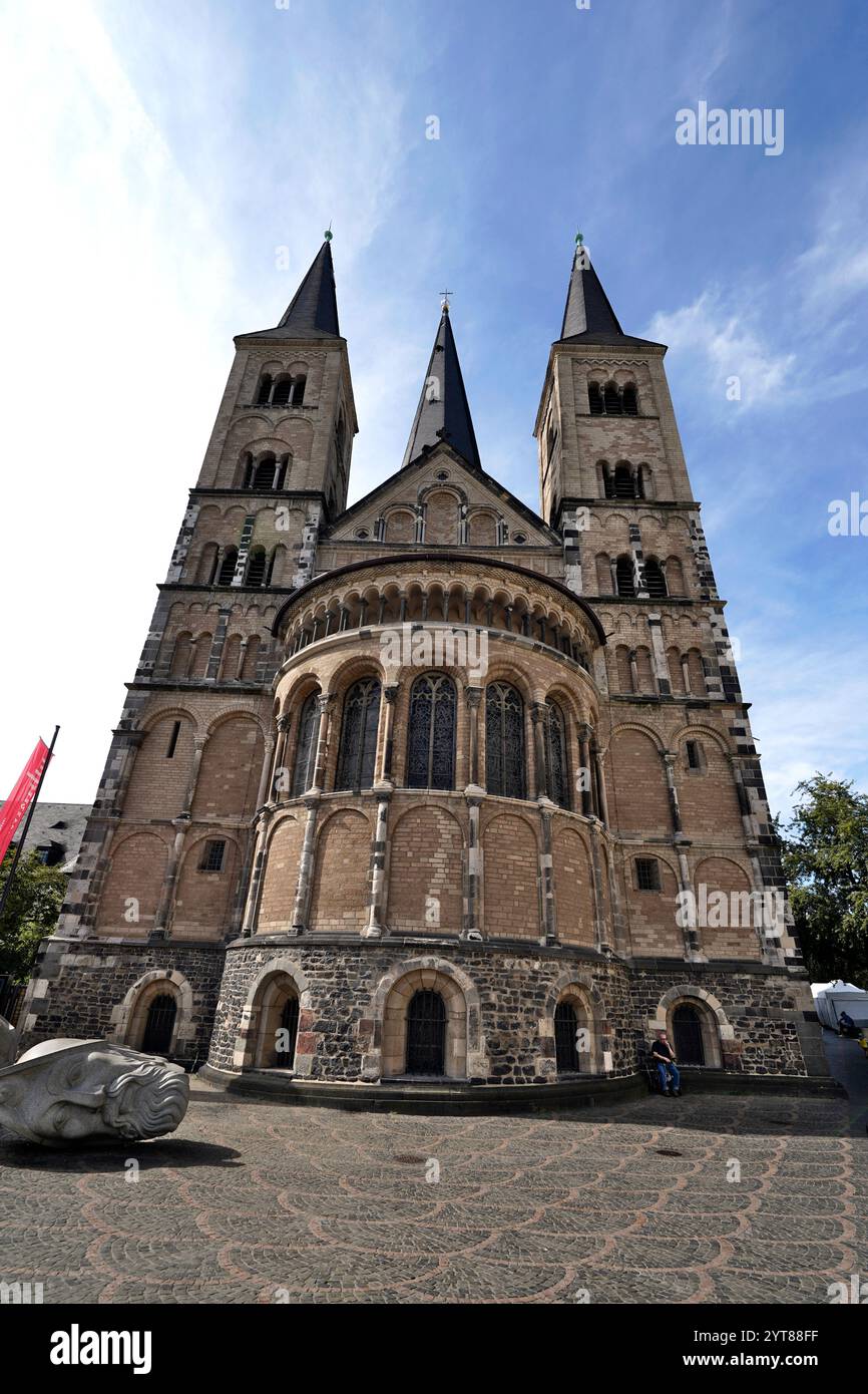 Deutschland, Nordrhein-Westfalen, Bonn, Münsterplatz, Bonner Münster Stockfoto