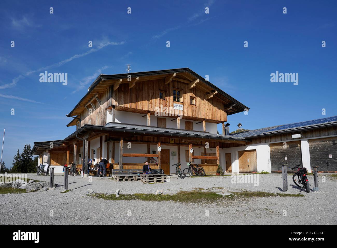 Österreich, Tirol, Deutschland, Bayern, Chiemgau, REIT im Winkl, Eggenalm, Straubinger Haus Stockfoto