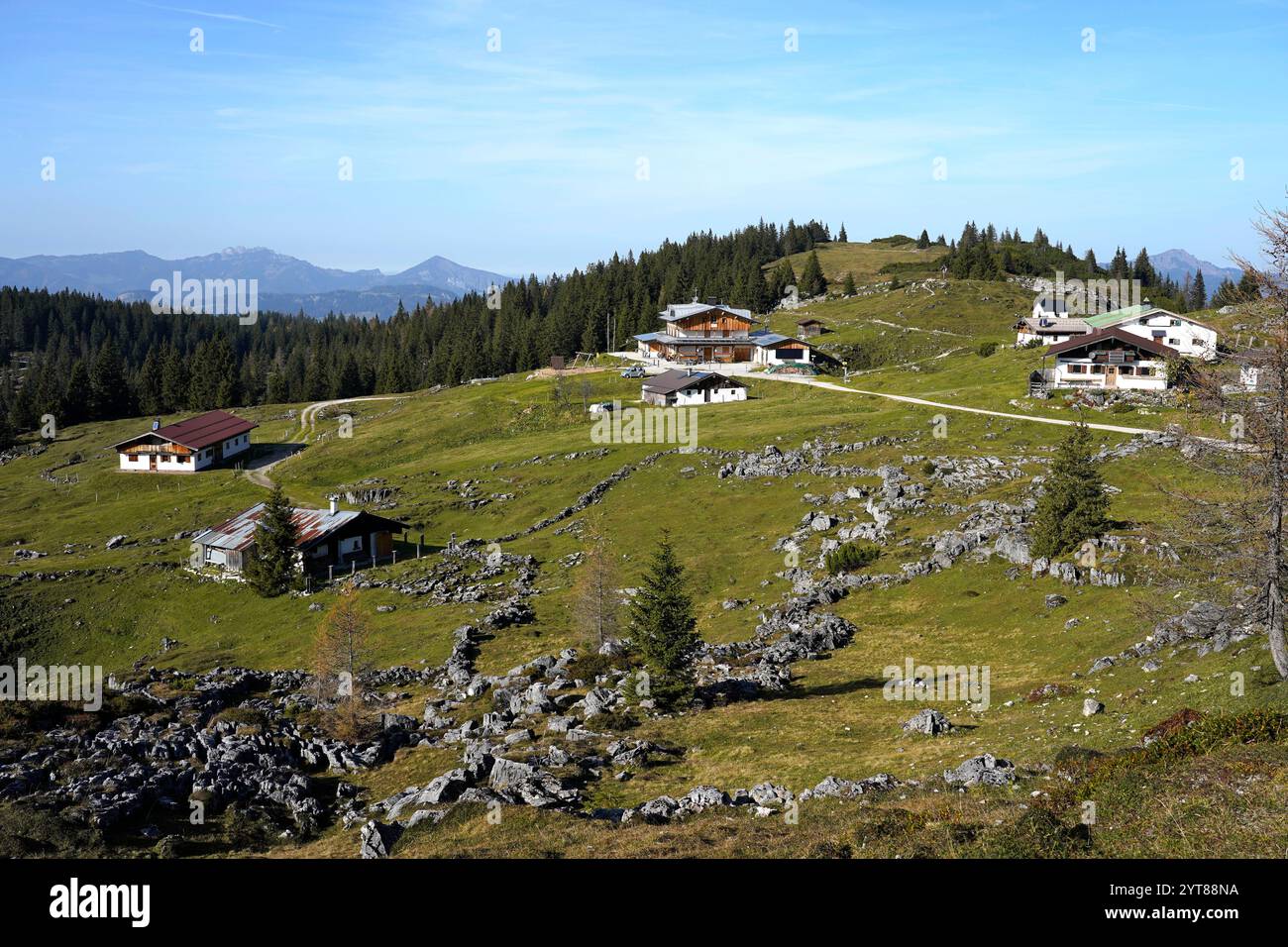Österreich, Tirol, Deutschland, Bayern, Chiemgau, REIT im Winkl, Eggenalm, Straubinger Haus Stockfoto