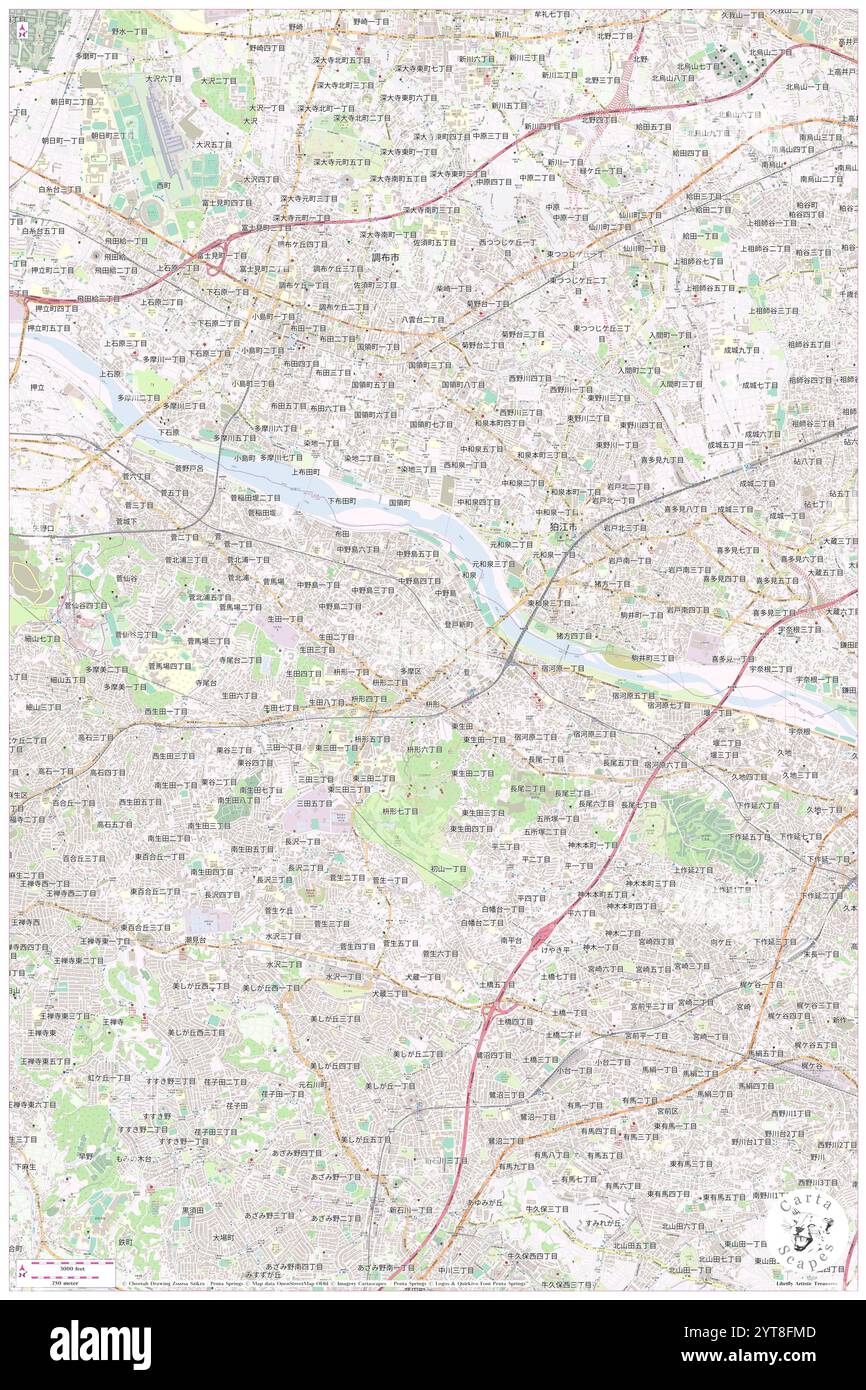 Noborito, Kawasaki-shi, JP, Japan, Kanagawa, n 35 37' 19'', N 139 33' 37'', Karte, Cartascapes Map, veröffentlicht 2024. Erkunden Sie Cartascapes, eine Karte, die die vielfältigen Landschaften, Kulturen und Ökosysteme der Erde enthüllt. Reisen Sie durch Zeit und Raum und entdecken Sie die Verflechtungen der Vergangenheit, Gegenwart und Zukunft unseres Planeten. Stockfoto