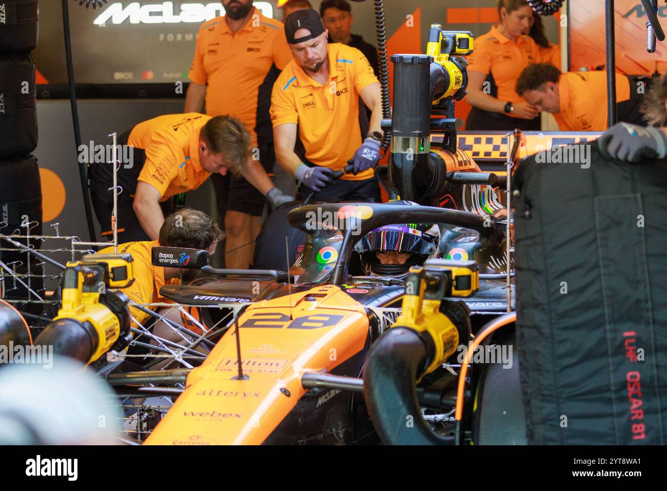 Yas Marina, Abu Dhabi. Dezember 2024. Pato O'Ward (US McLaren F1 Team Reserve Driver während der Freitagssitzung des Formel 1 Etihad Airways Abu Dhabi Grand Prix 2024, Yas Marina, Abu Dhabi 6-8 Dezember 2024 Credit: Alessio de Marco/Alamy Live News Stockfoto