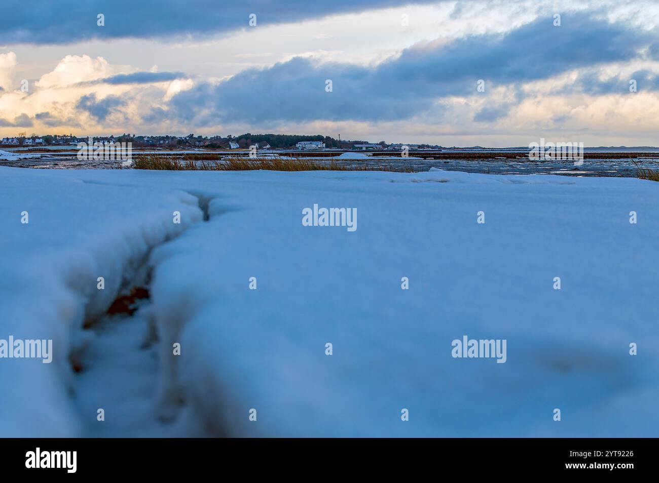 Winter im Wattenmeer-Nationalpark Stockfoto