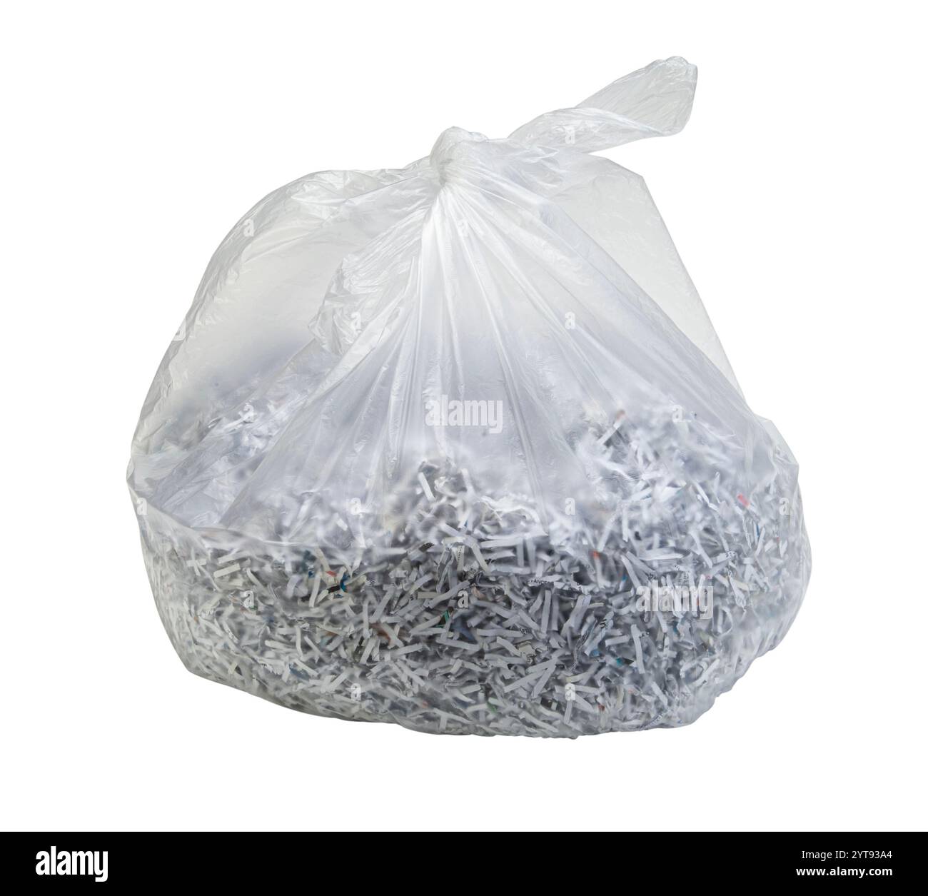 Durchsichtiger Müllbeutel Stockfoto