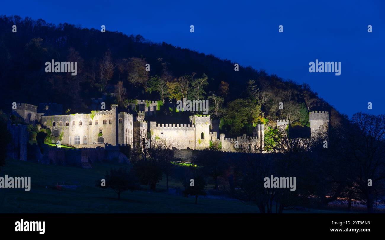 Gwrych Castle, Abergele, Nordwales. Hier im November 2024. Stockfoto