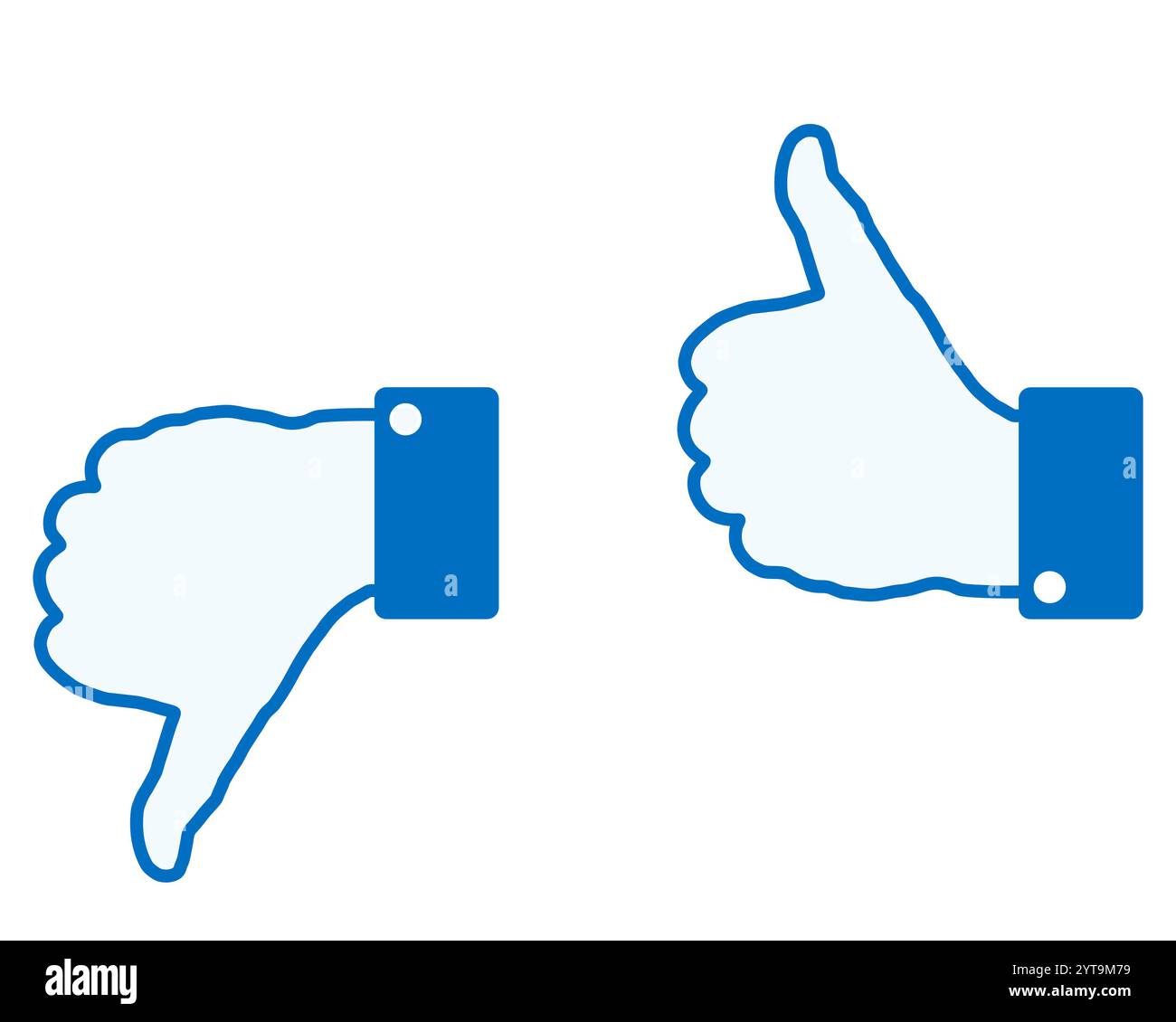 Handsignal auf weiß Stockfoto