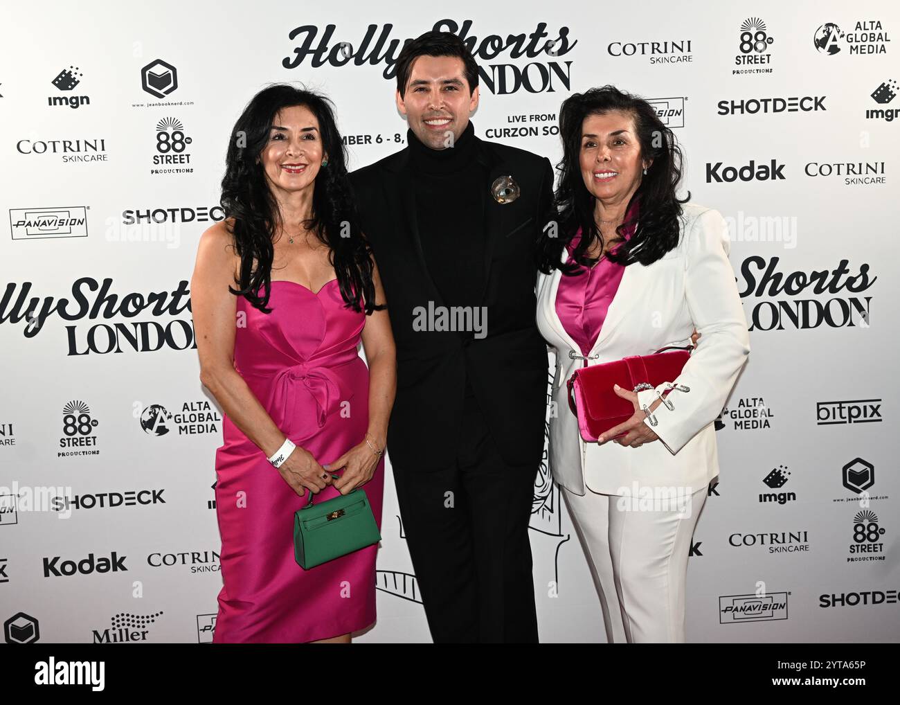 LONDON, GROSSBRITANNIEN. Dezember 2024. Martha Jerelle, Camilo Triana, Mónica Cotrina besuchte das LONDONER Filmfestival „HollyShorts“, bei dem Gewinner und Nominierte des British Academy Awards im Beaufort House, Chelsea, London, Großbritannien, gefeiert wurden. (Foto von 李世惠/siehe Li/Picture Capital) Credit: Siehe Li/Picture Capital/Alamy Live News Stockfoto