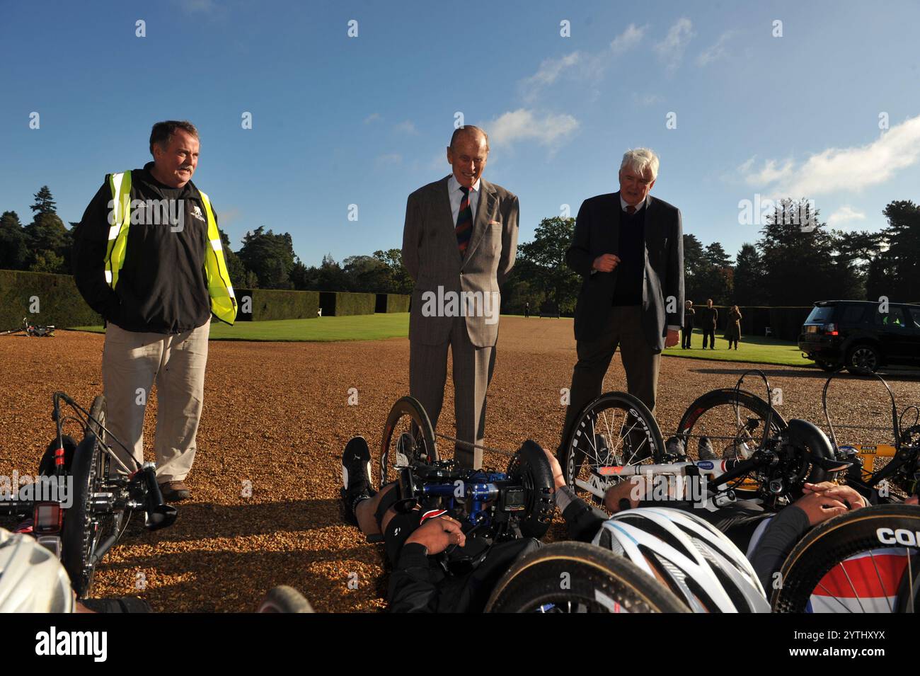 2. JUNI 2012 Sandringham Norfolk CA. 2012 behinderte Veteranen aus Großbritannien und den USA, die alle lebensverändernde Verletzungen in Afghanistan erlitten haben Stockfoto