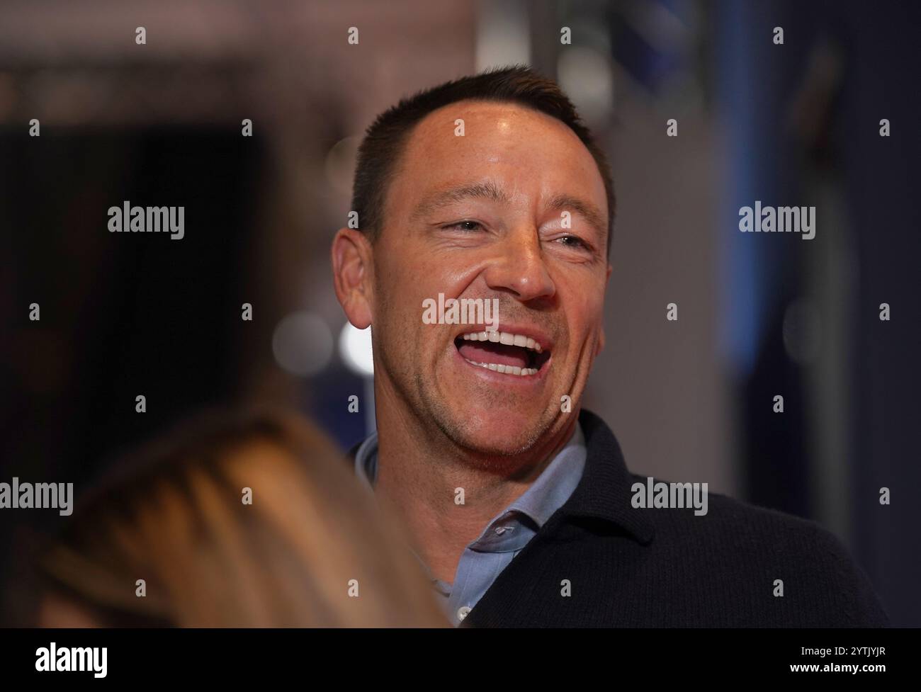 Der ehemalige Chelsea-Fußballspieler John Terry am ersten Tag des Jingle Bell Ball mit Barclaycard in der Londoner O2 Arena. Bilddatum: Samstag, 7. Dezember 2024. Stockfoto