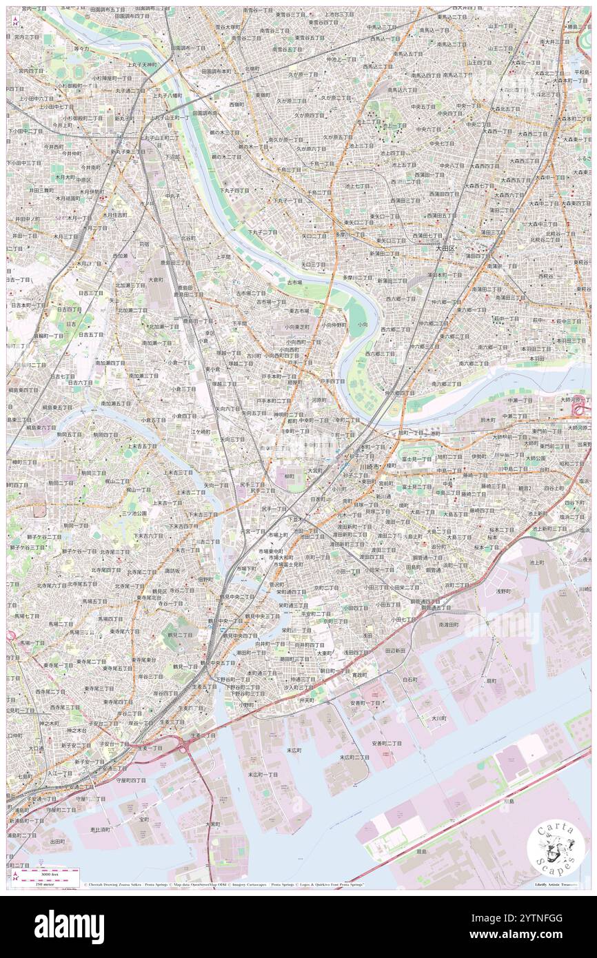 Minamisaiwaicho, Kawasaki-shi, JP, Japan, Kanagawa, n 35 31' 59''', N 139 41' 26'', Karte, Cartascapes Map, veröffentlicht 2024. Erkunden Sie Cartascapes, eine Karte, die die vielfältigen Landschaften, Kulturen und Ökosysteme der Erde enthüllt. Reisen Sie durch Zeit und Raum und entdecken Sie die Verflechtungen der Vergangenheit, Gegenwart und Zukunft unseres Planeten. Stockfoto