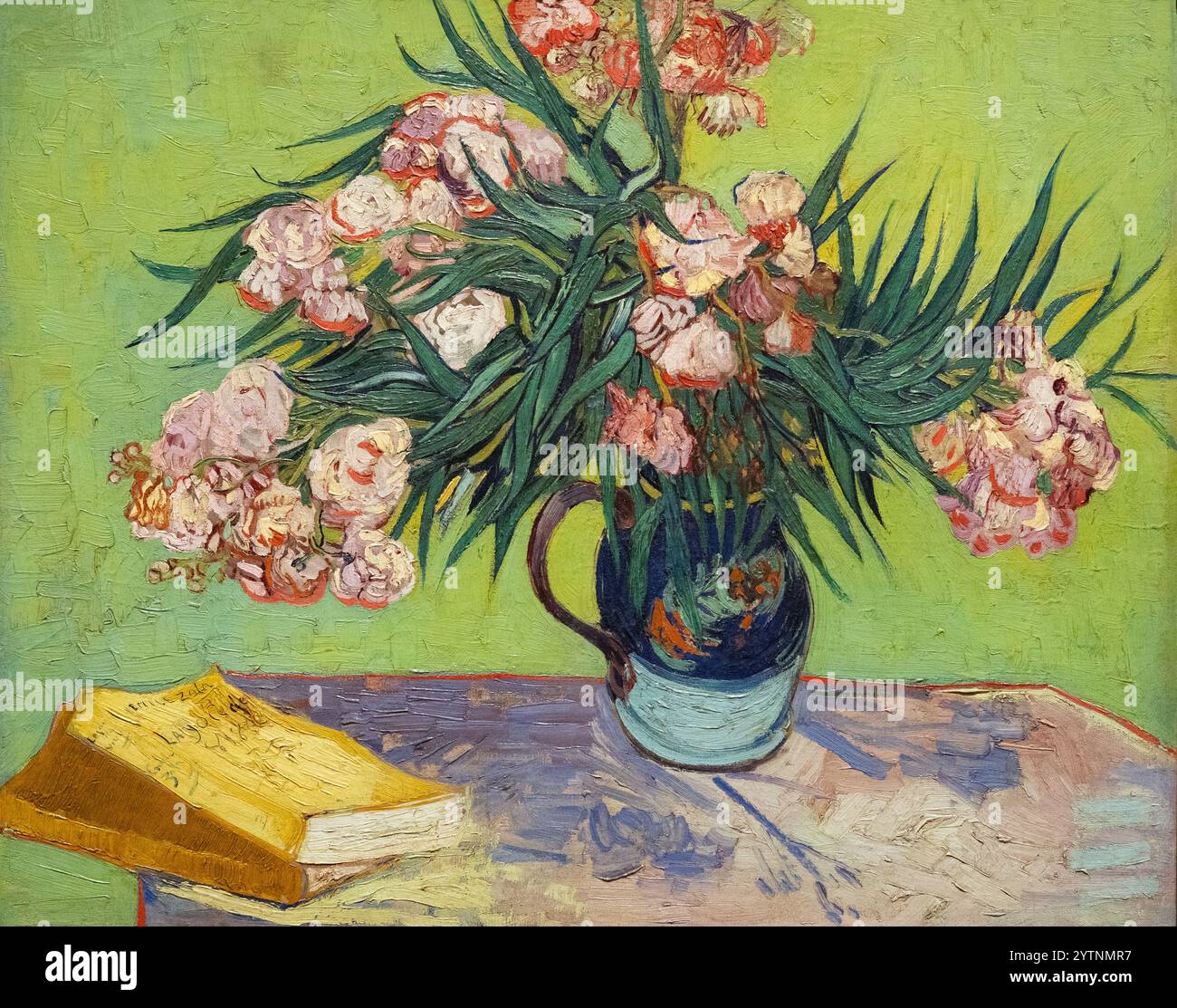 Van Gogh Oleanders 1888, Vincent Van Gogh Gemälde, Stillleben Blumen; französisches postimpressionistisches Gemälde Stockfoto