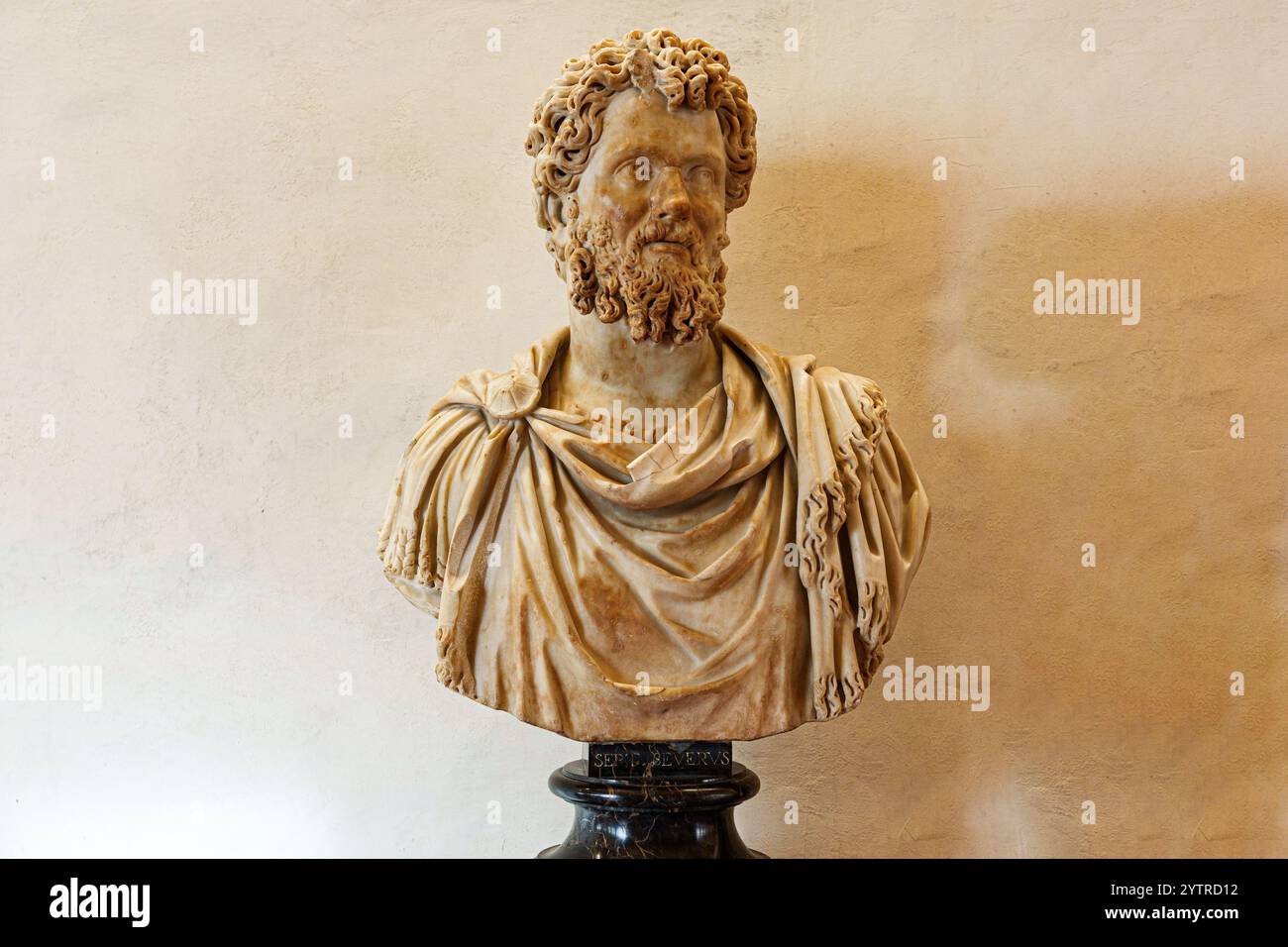 Florenz, Italien, 4. Januar 2024: Büste von Septimius Severus Stockfoto