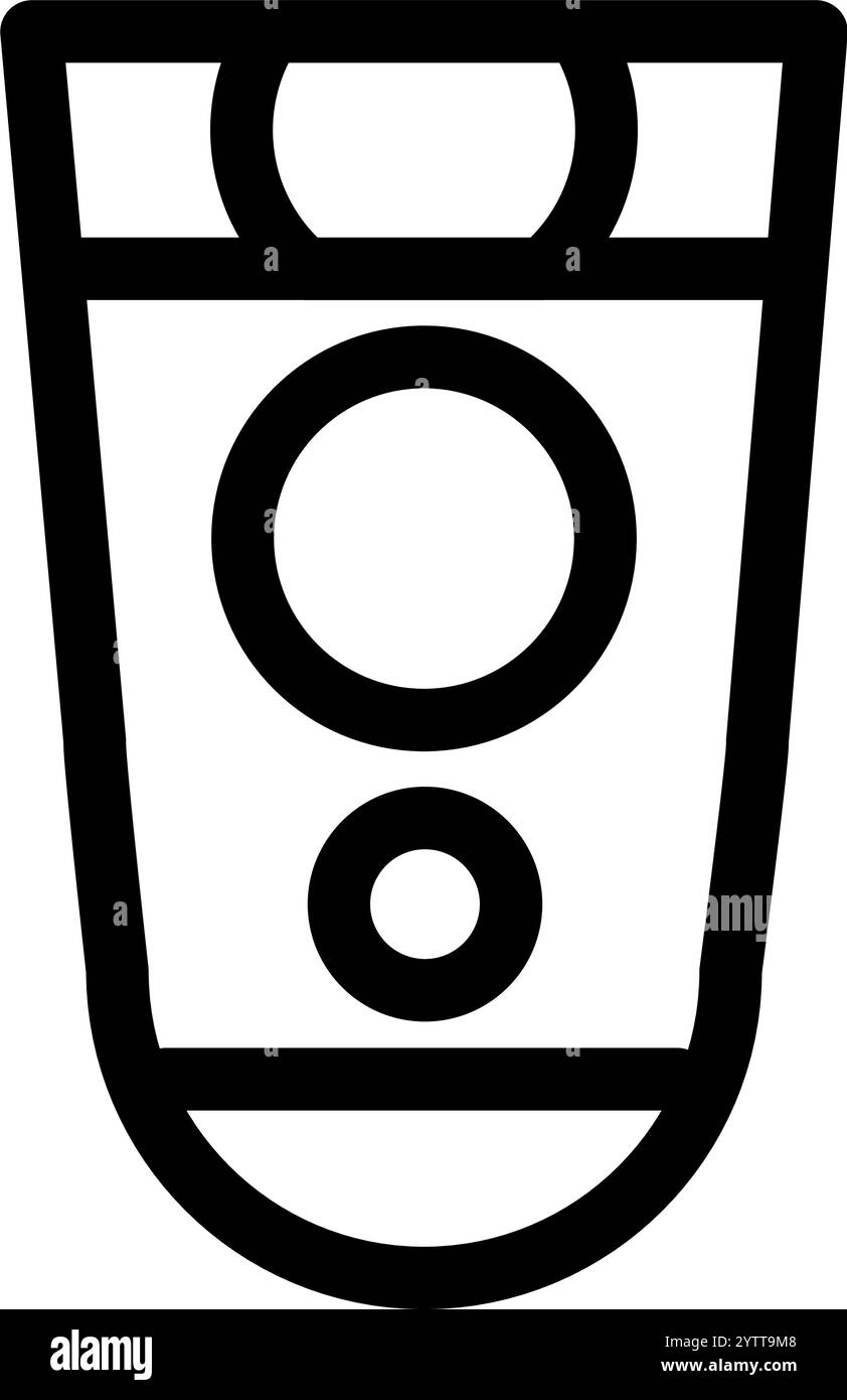 Rasierer im Bad - sauber und modern Stock Vektor