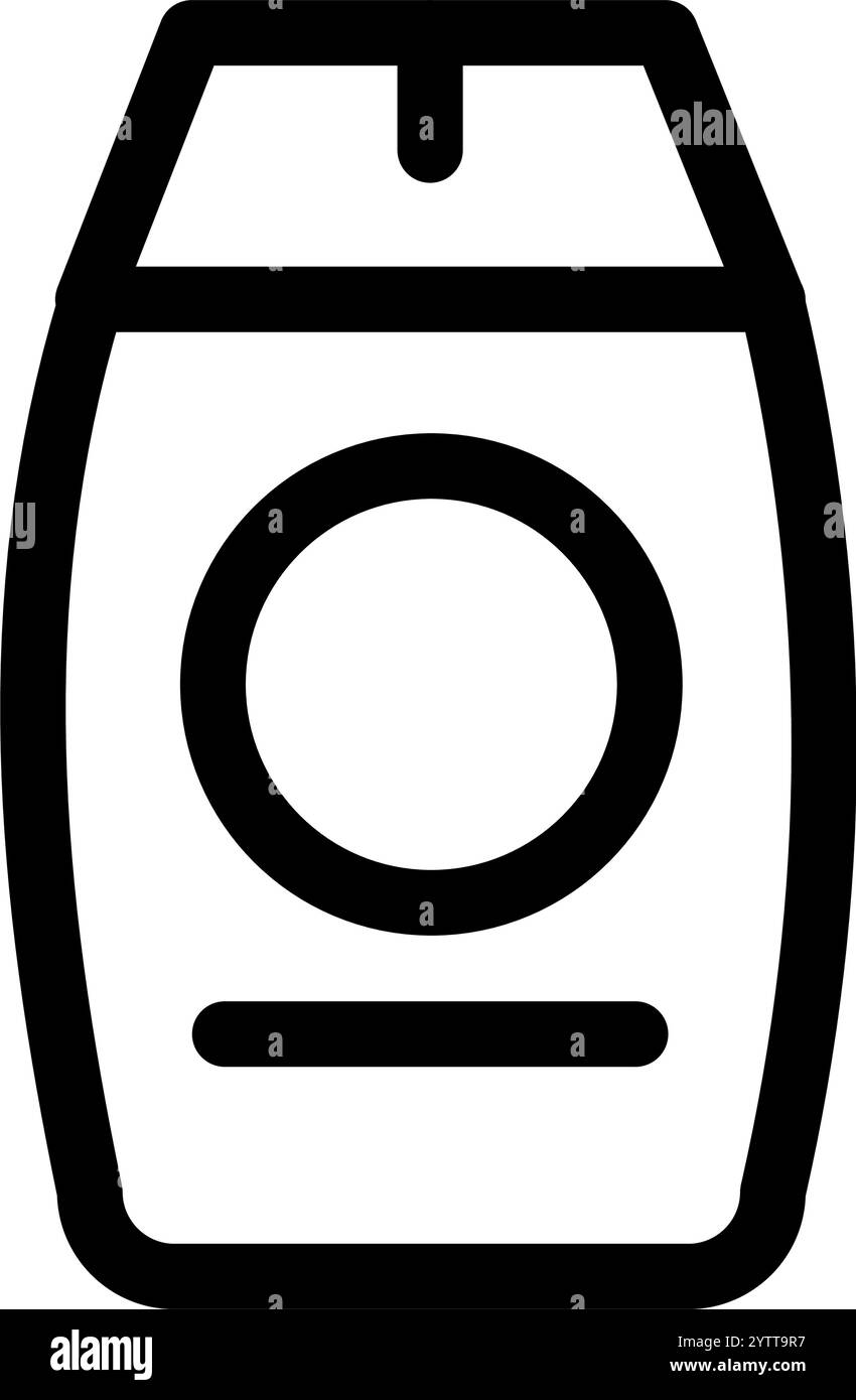 Shampoo im Bad: Sauberes und modernes Badezimmer Stock Vektor